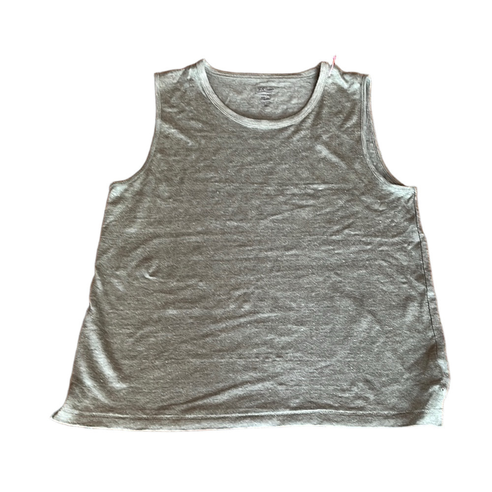 NWT J. Crew Green Boxy Sleeveless Tank Top - Size Medium